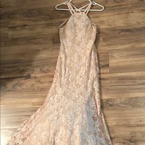 Formal prom dress rosegold size 1